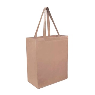 bolsa, tela ecológica, beige, 40*35*12 centimetros, con fuelle cosida
