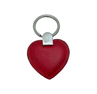 llaveros, cuero, rojo,  nd, en forma de corazòn
