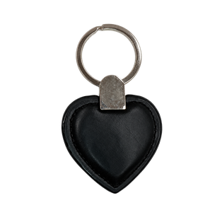 llaveros, cuerina, negro,  nd, en forma de corazon