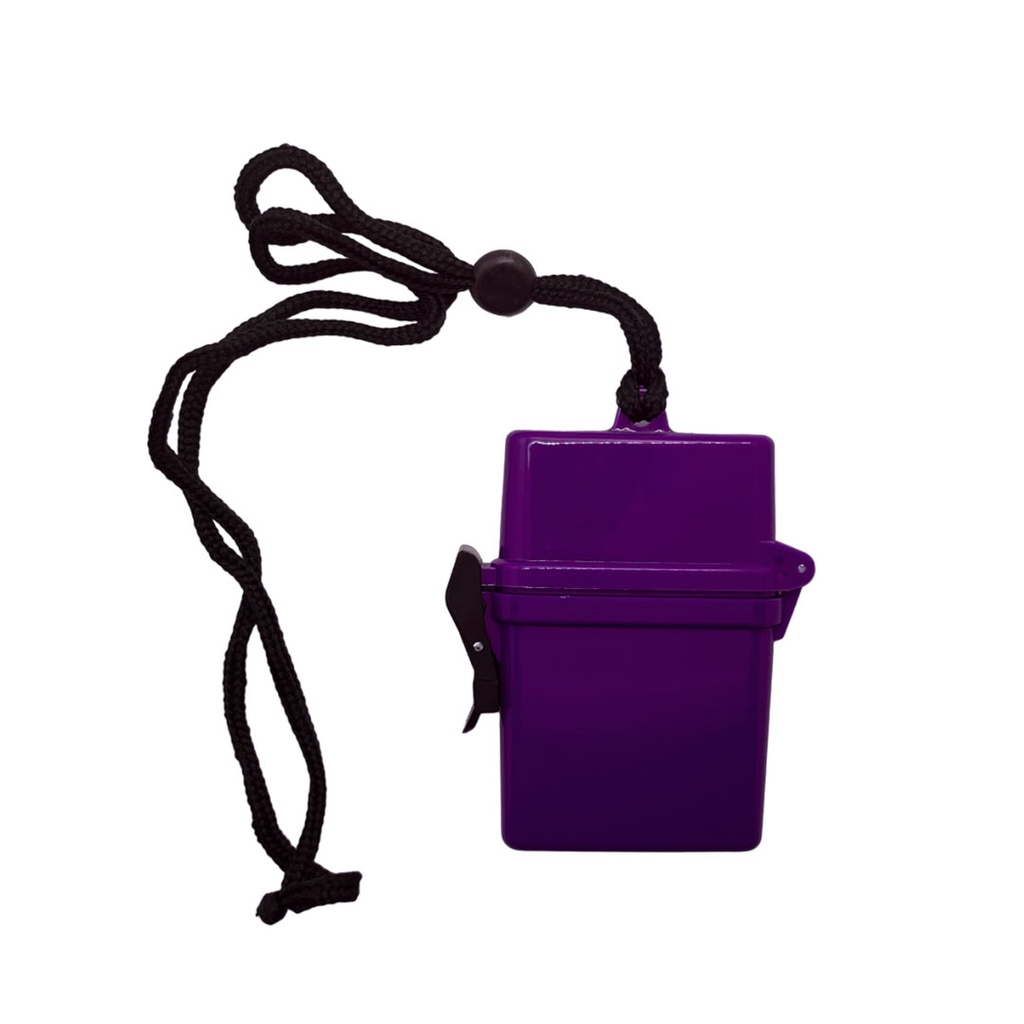 [P260219] estuche, plástico, morado,  nd, a prueba de agua