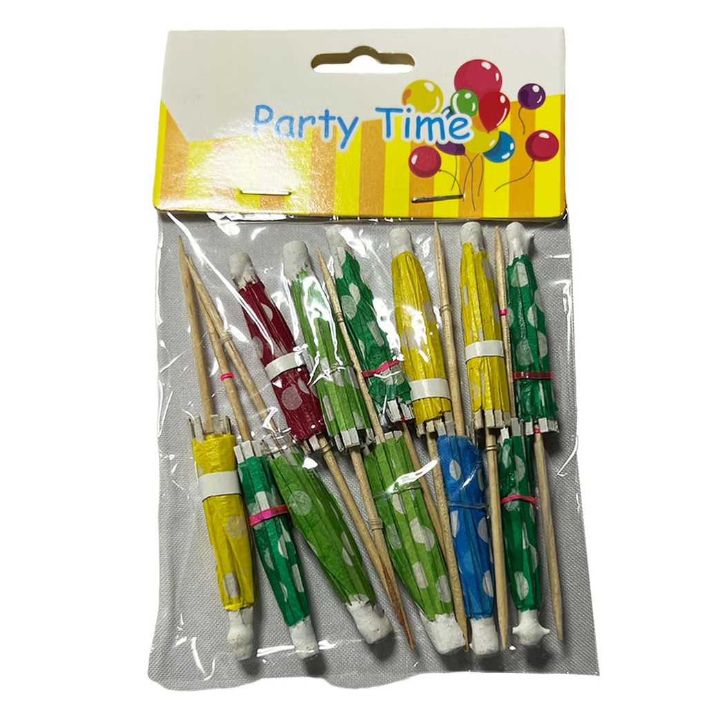 [F441141] set de 12 sombrillas, , surtido,  , para bebidas