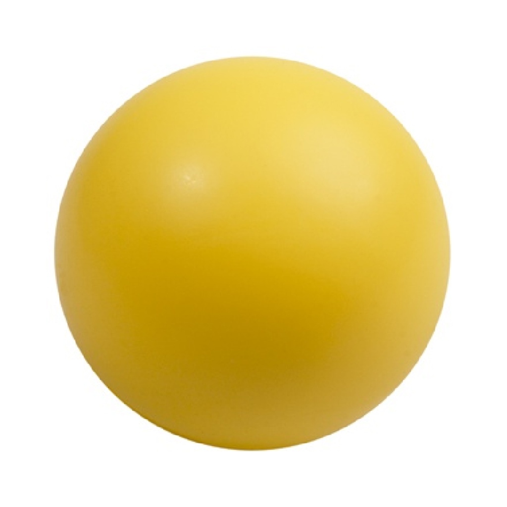 [P220160] antiestres, poliuretano, amarillo, 6.3 centimetros, pelota