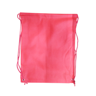 bolsa tipo mochila, tela ecológica, rojo, 32*42 centimetros, cosida