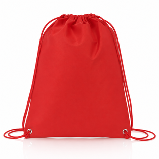 bolsa tipo mochila, tela ecológica, rojo, 32*42 centimetros, cosida