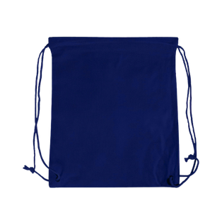bolsa tipo mochila, tela ecológica, azul marino, 32*42 centimetros, cosida