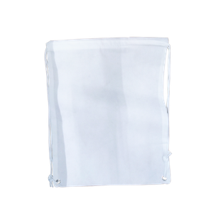 bolsa tipo mochila, tela ecológica, blanco, 32*42 centimetros, cosida