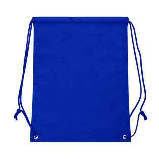 bolsa tipo mochila, tela ecológica, azul reflex, 32*42 centimetros, cosida
