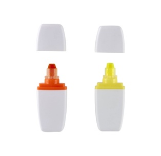 resaltador, plástico, blanco, set de 2 pcs ,