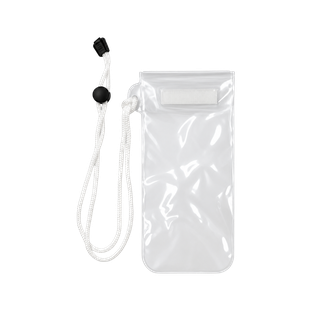 bolsa, tela impermeable, blanco, para celular , documentos sello zipioc y velcro