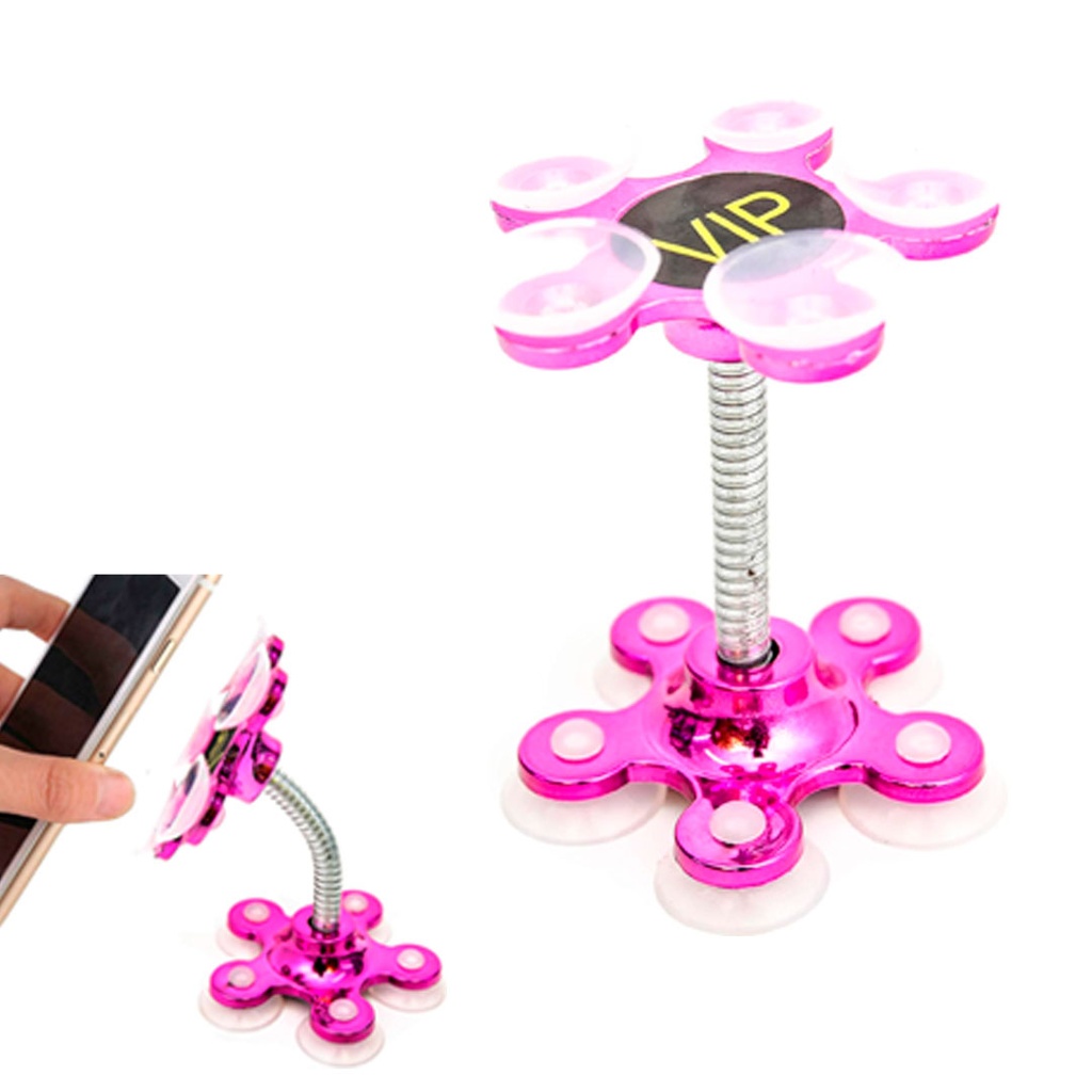 [B660702] posa celular plastico fucsia 5.5*7cm