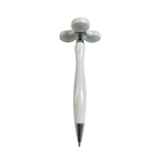lapiceros, plástico, blanco,  nd, con spinner