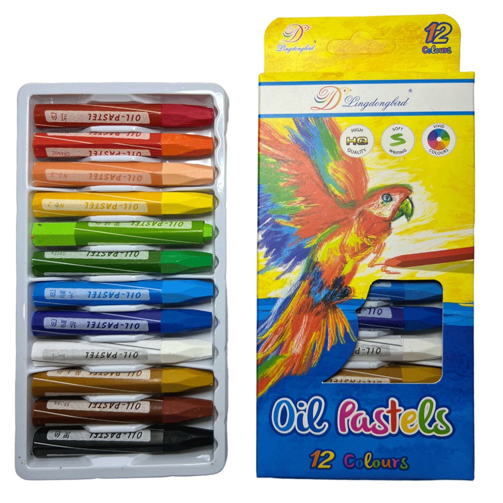 [E389231] crayones, , , pastel oleo , surtidos 12 pcs