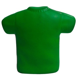 antiestress, poliuretano, verde, 8.8*8*3.2cm centimetros, en forma de camisola