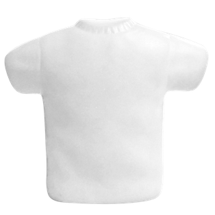 antiestress, poliuretano, blanco, 8.8*8*3.2cm centimetros, en forma de camisola