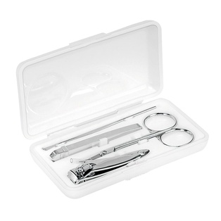 set, acero inoxidable, blanco, para manos y pies nd, 4 pcs en caja plastica,,,,