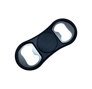 destapador, plástico, negro, 8.3*8.3*1.2cm centimetros, en forma de spinner