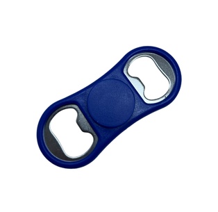 destapador, plástico, azul, 8.3*8.3*1.2cm centimetros, en forma de spinner