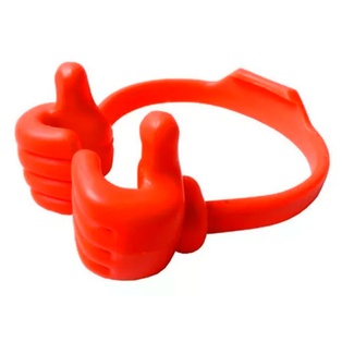 sujetador para telefono, plástico, rojo, 12 centimetros, forma manita