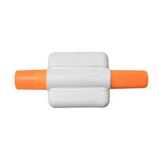 resaltador, plástico, amarillo,  nd, con tapa naranja