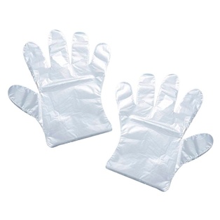 guantes, plástico, transparente, 0.80 gramos, cien unidades