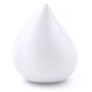 antiestres, pu, blanco, 8*6 centimetros, forma de gota