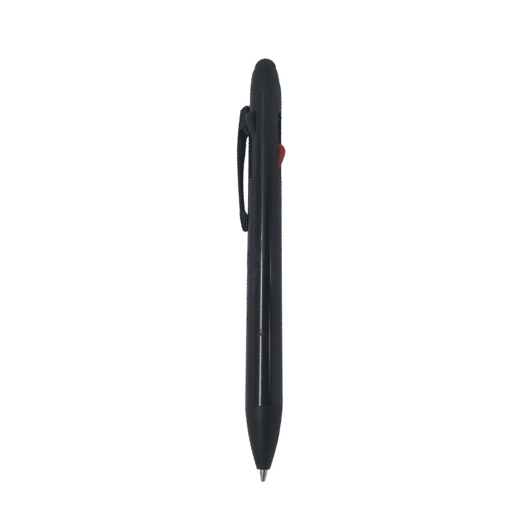 [P280729] lapiceros, aluminio, negro, 14.1 centimetros, con 3 colores de tinta