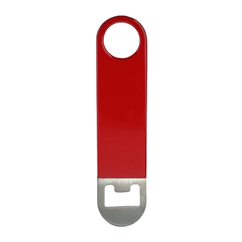 [P220614] destapador, acero inoxidable, rojo, 12*3 centimetros, doble