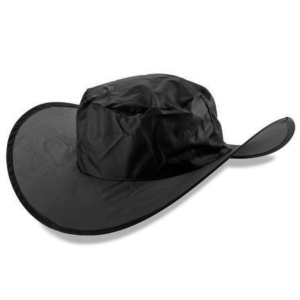 [P266027] sombrero, nylon, negro, 40 centimetros, plegable