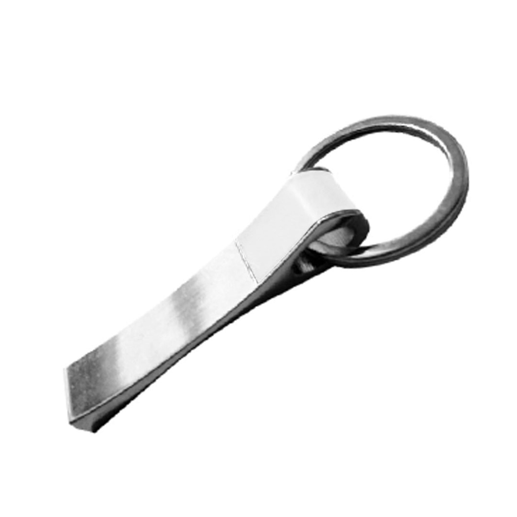 [P240679] llaveros, aleación de metal, blanco, 1.4*6.4 centimetros, rectangular con cuerpo plateado