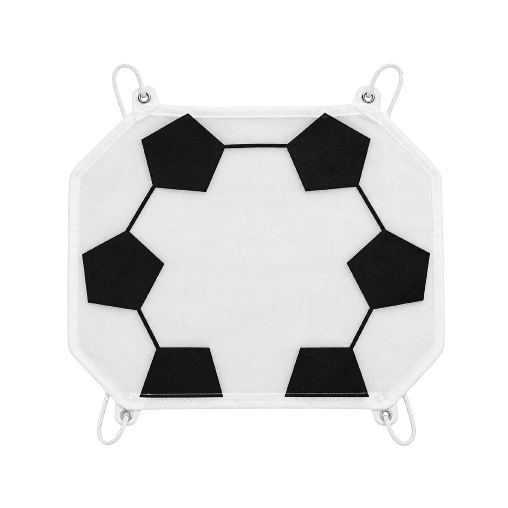 [P285971] mochila, tela ecológica, blanco, 43*36 centimetros, diseño pelota