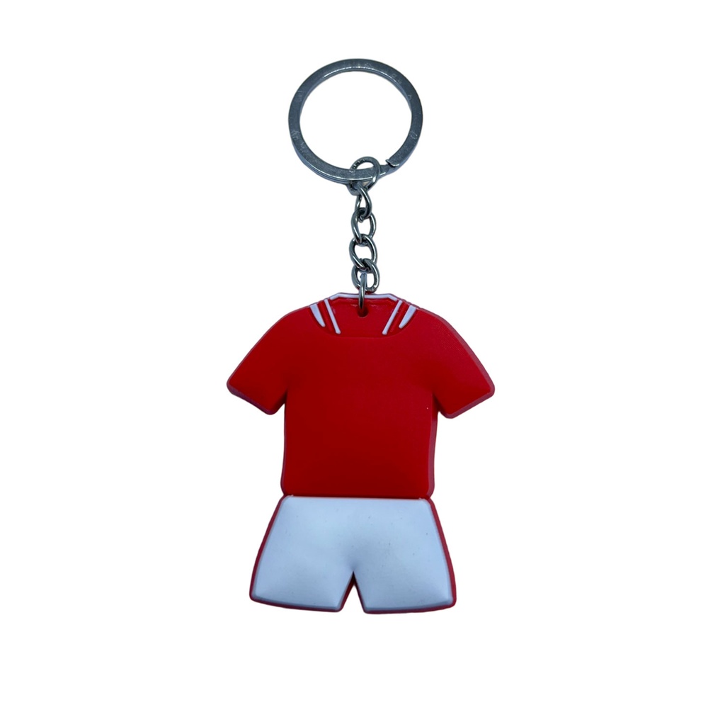 [P220181] llaveros, pvc, rojo,  nd, en forma de camiseta