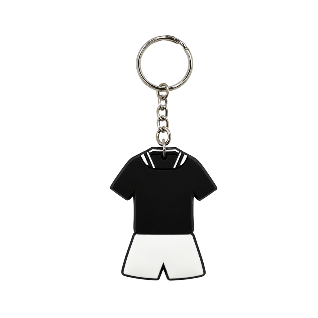 [P220182] llaveros, pvc, negro,  nd, en forma de camiseta