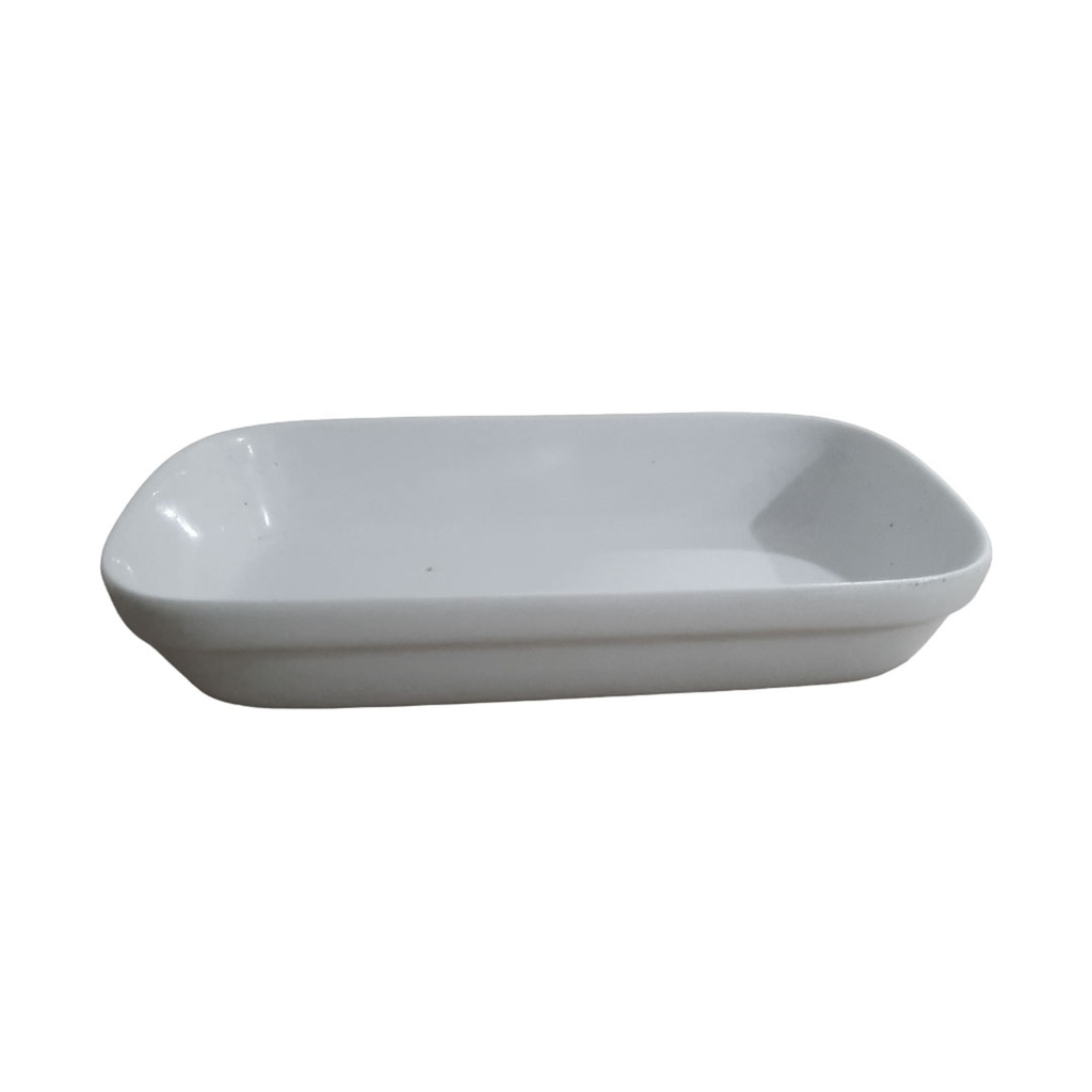 [H521873] bowl, cerámica, blanco, 8 pulgadas, rectangular