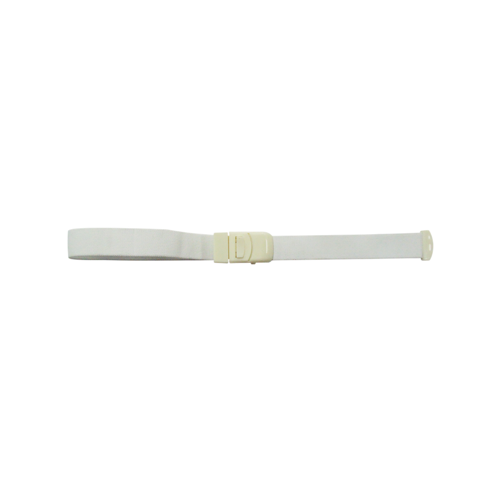[P260442] torniquete, tela, blanco, 2.5*55 centimetros, con ajustador