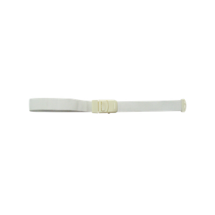 torniquete, tela, blanco, 2.5*55 centimetros, con ajustador