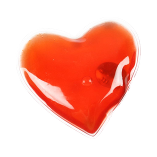 compresa  forma de corazon, pvc, rojo, 80*80 mm , forma de corazon