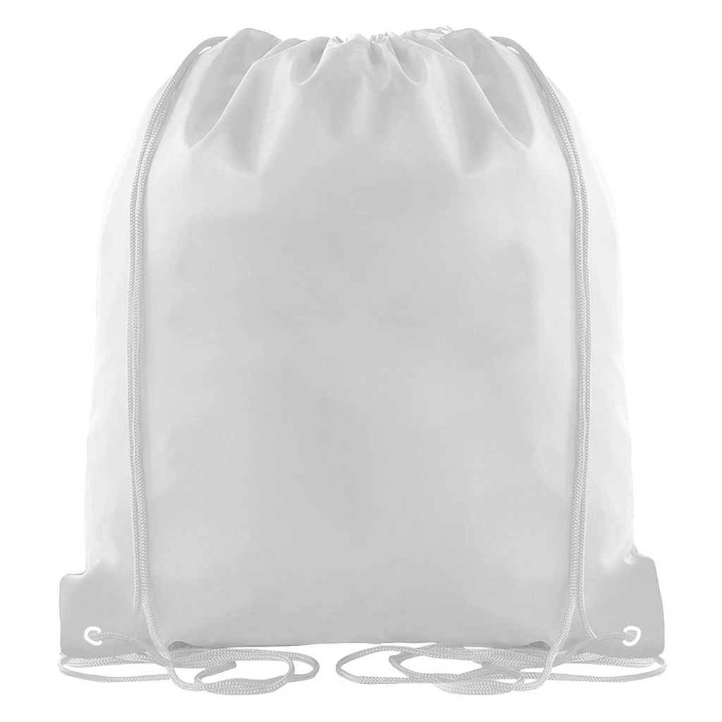 [P284190] bolsa, tafeta, blanco, 34*43 cm centimetros, tipo mochila