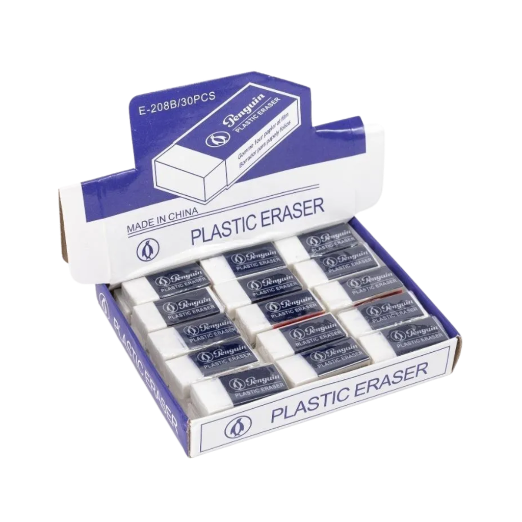 [E380153] caja de borradores blancos 30pcs