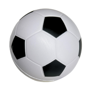 PELOTAS, POLIURETANO, BLANCO, 7 cm, pelota con paneles negros