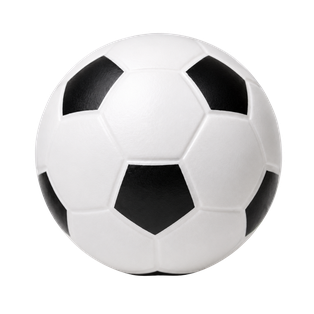 PELOTAS, POLIURETANO, BLANCO, 7 cm, pelota con paneles negros