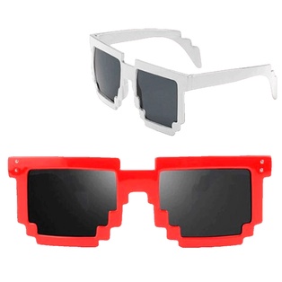 lentes rojos y blancos