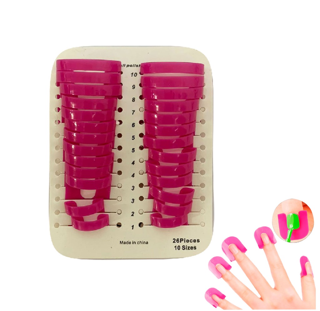 [B660564] protector para uñas rosado  8.5*12*2.2cm