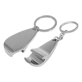 destapador, aleación de metal, plateado, 8*3cm centimetros, con aro de llavero