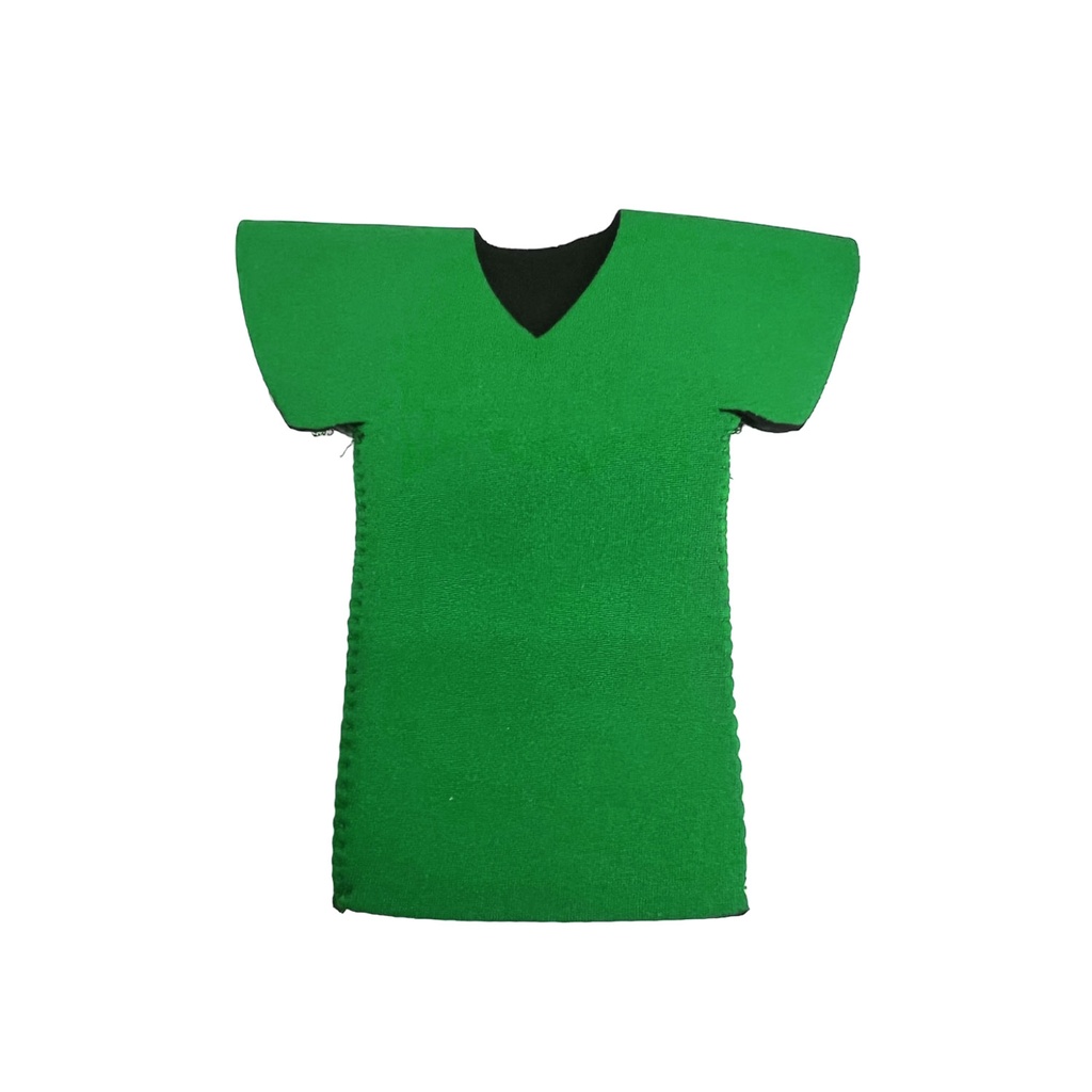 [P250367] enfriador, neopreno, verde,  centimetros, en forma de camisa