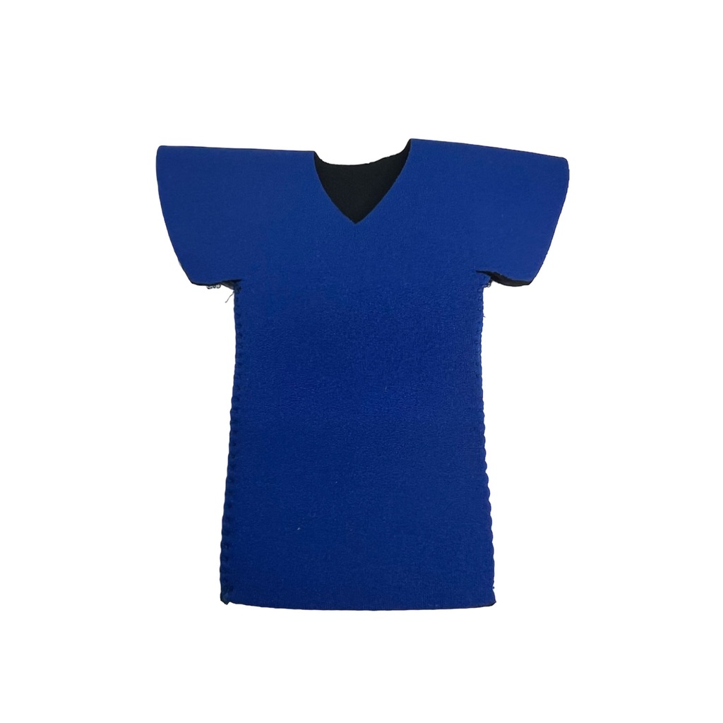 [P250366] enfriador, neopreno, azul,  centimetros, en forma de camisa