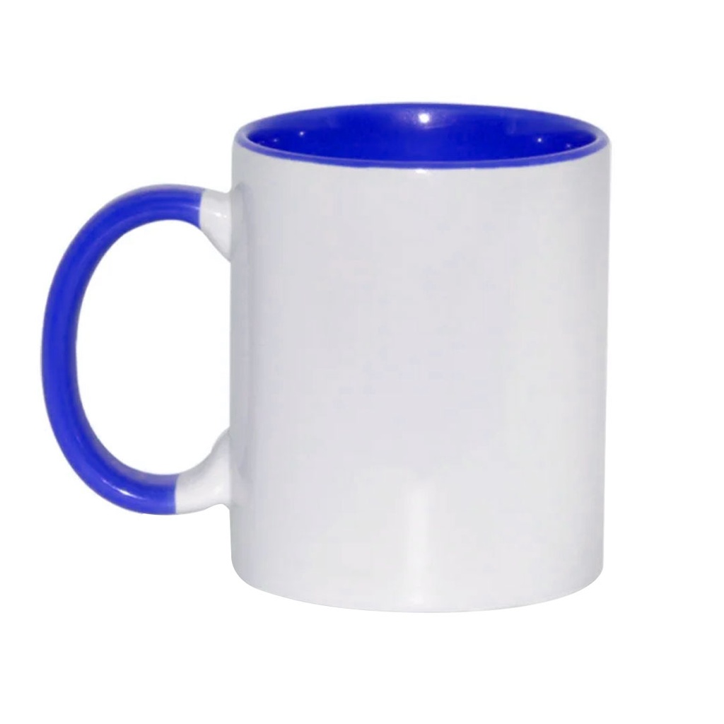 [P294096] tazas, cerámica, blanco, con fondo , azul