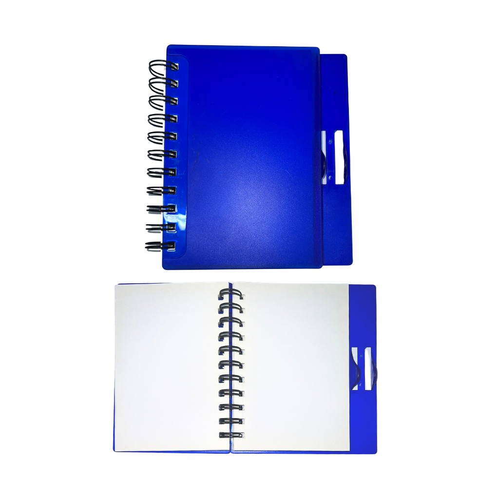 [P265825] libretas, papel, azul,  nd, doble espiral, 100 hojas, bullet