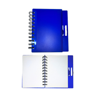 libretas, papel, azul,  nd, doble espiral, 100 hojas, bullet