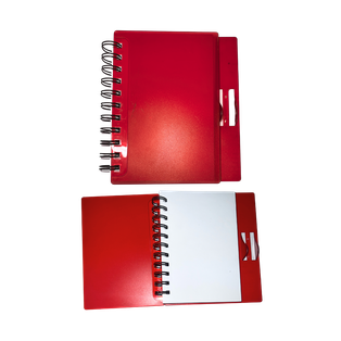 libretas, papel, rojo,  nd, doble espiral marca bullet