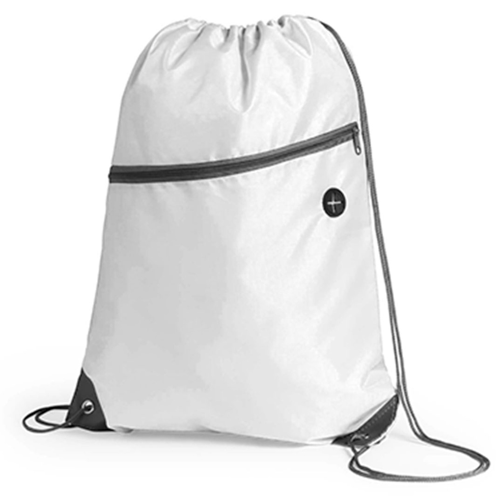[P294201] bolsa runner, , blanco, 34*42 centimetros, impermeable